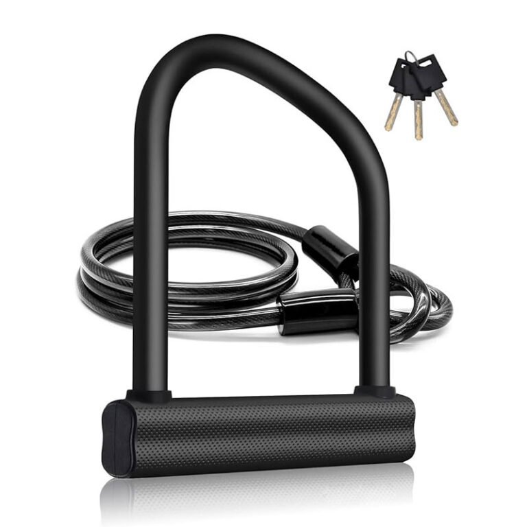 UXS 02AS Asimétrica en Forma de U de Bloqueo de la Bicicleta con el Completo Revestimiento en Silicona